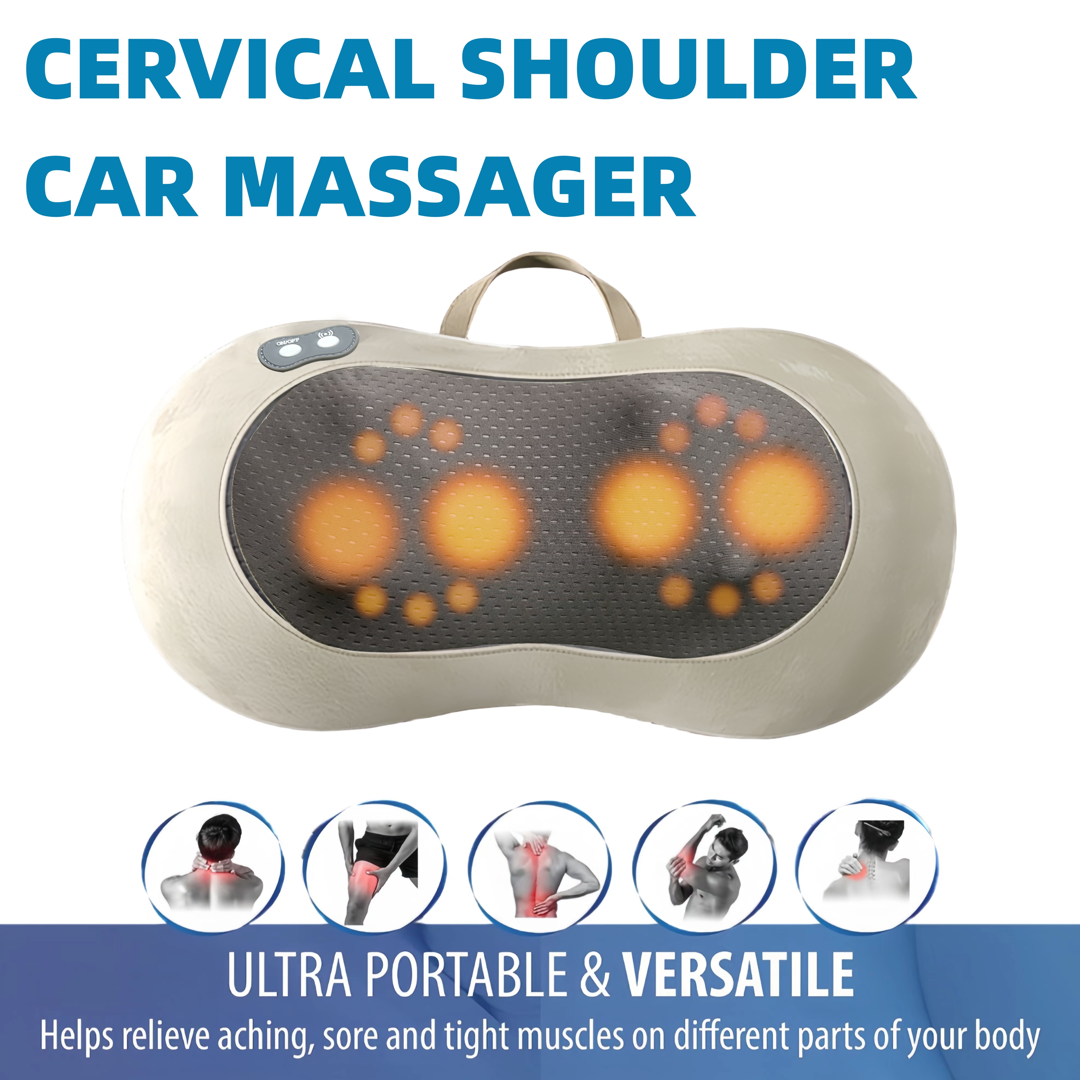 Multifunctional Neck And Shoulder Massager Usb Rechargeable - Temu