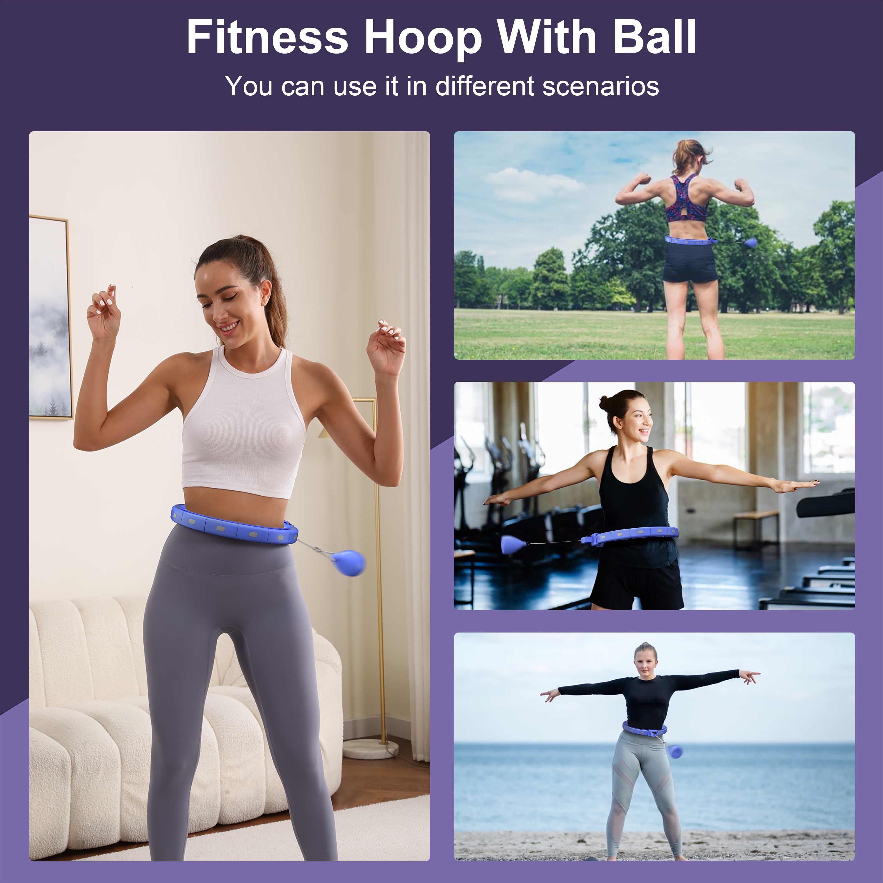 Infinity Hoop Fit Hoop with Transformation Program & Smart App for for  Weight Loss Waist Trainer Workout Core Ab Strength Training : :  Sports & Outdoors