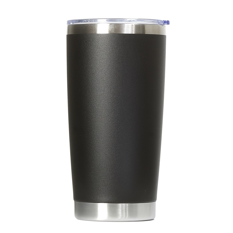 Taza térmica de 1 pieza, termo de acero inoxidable de 20 oz para bebidas de  té y café, botella de agua al vacío a prueba de fugas con tapa, vaso de  cerveza