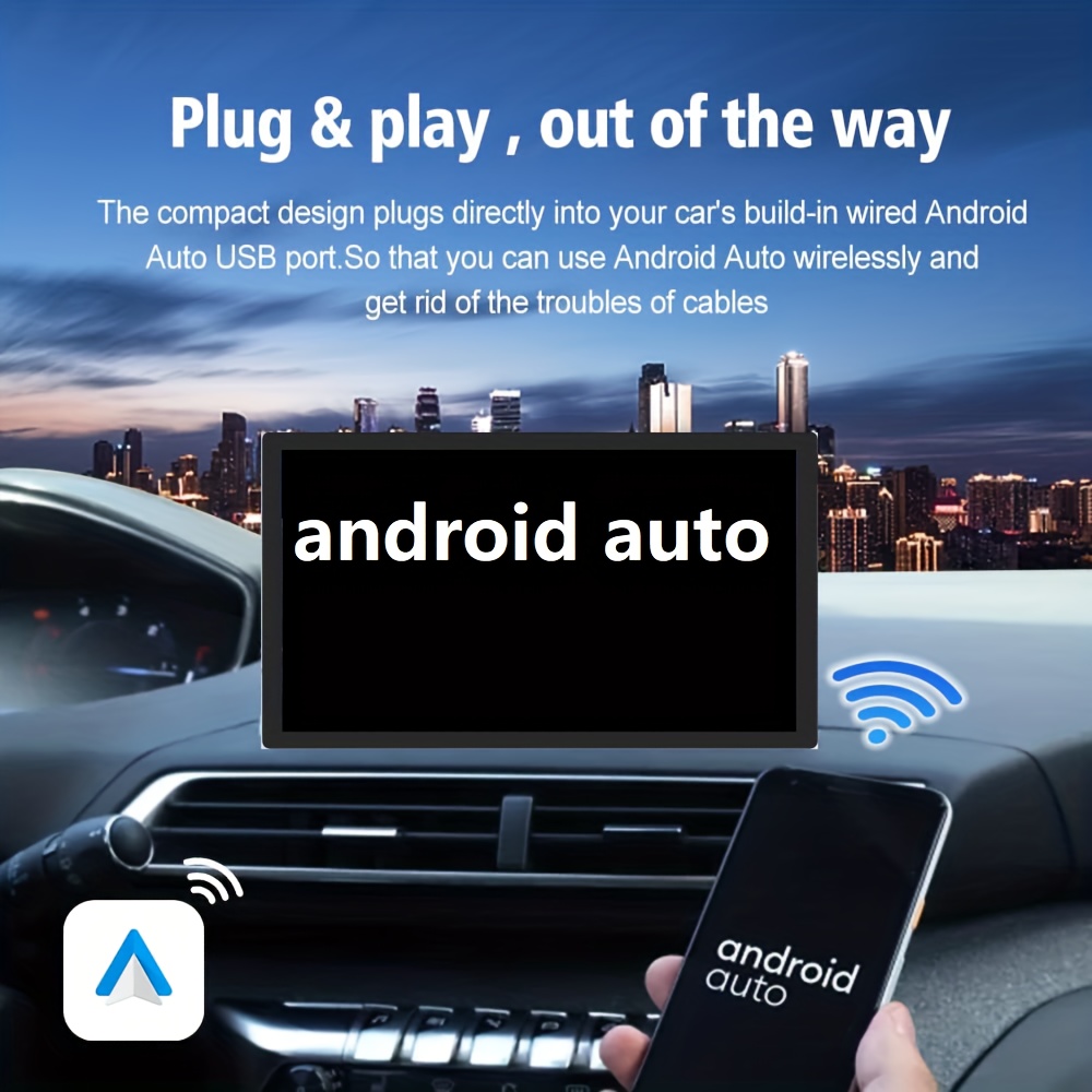 Adaptador de Android Auto inalámbrico para teléfonos Android - Temu Chile