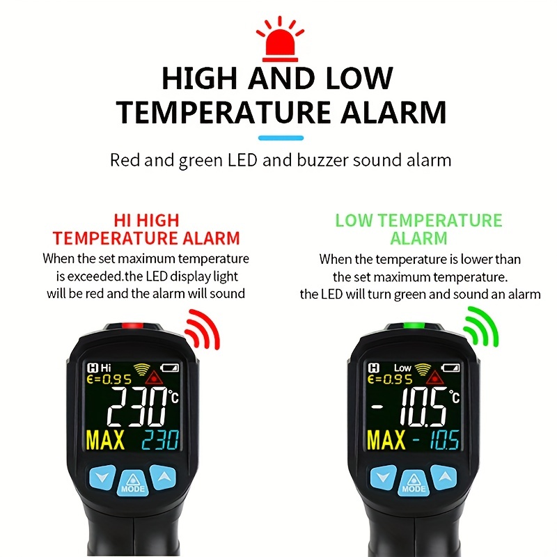 Temperature Meter Thermometer, Thermometer Color Screen