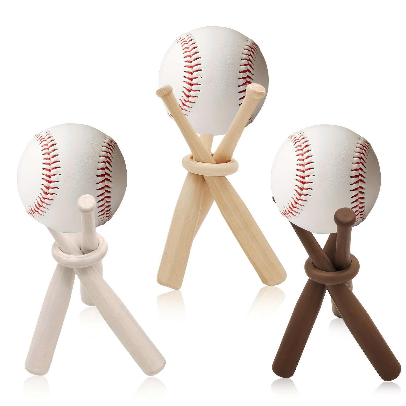 Baseball Stand Baseball Holders For Balls Display Wooden - Temu