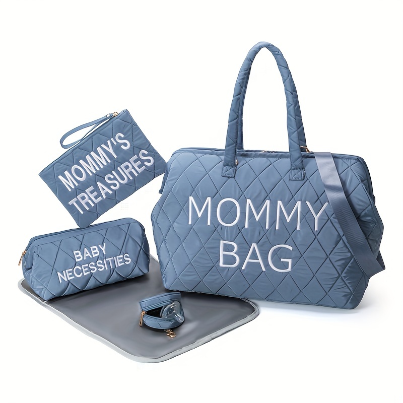 Juego de 5 bolsas de pañales - Bolsas de bebé para mamá (azul), Azul