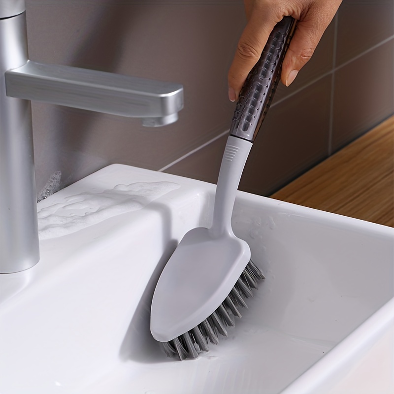 Cleaning Brush Small Scrub Brush For Cleaning Sink Scrub Brush With Handle,  Bathroom Kitchen Edge Corner Grout Cleaning Brushes For Household - Temu