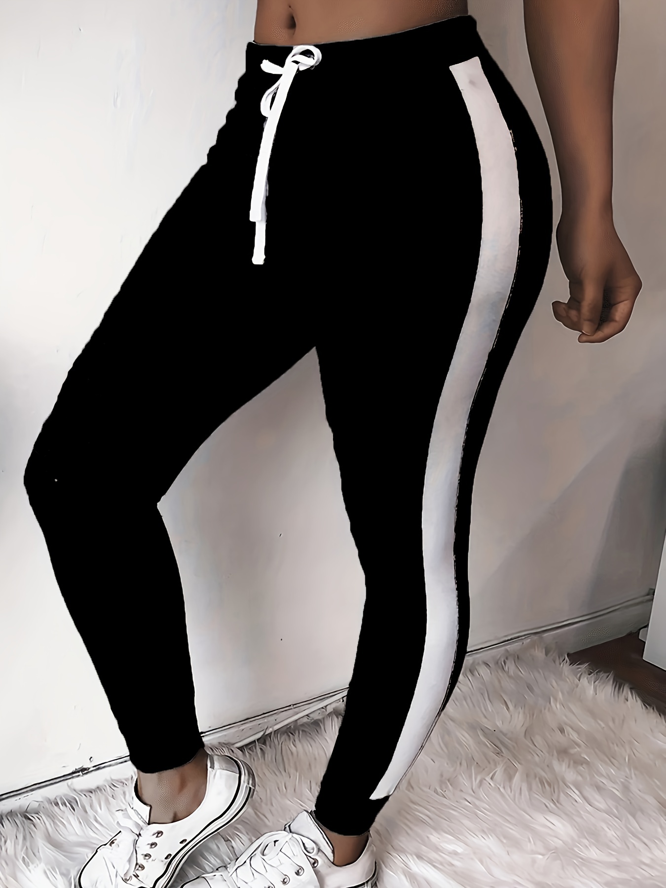 Gym leggings with on sale drawstring