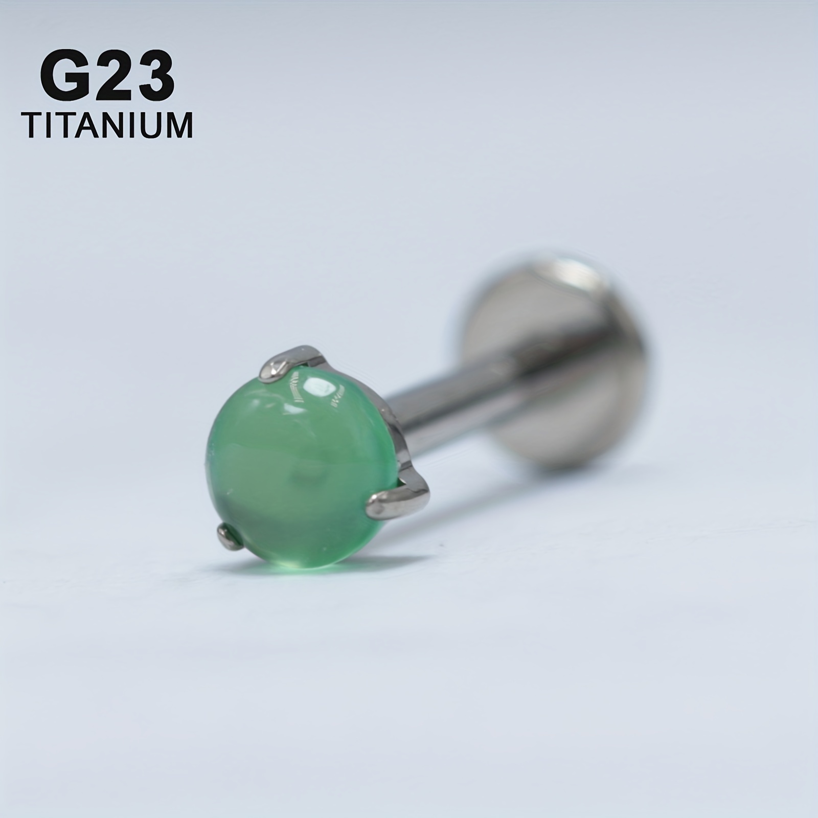 G23 Titanium Nature Stone Labret Stud Earring Stud Helix Temu