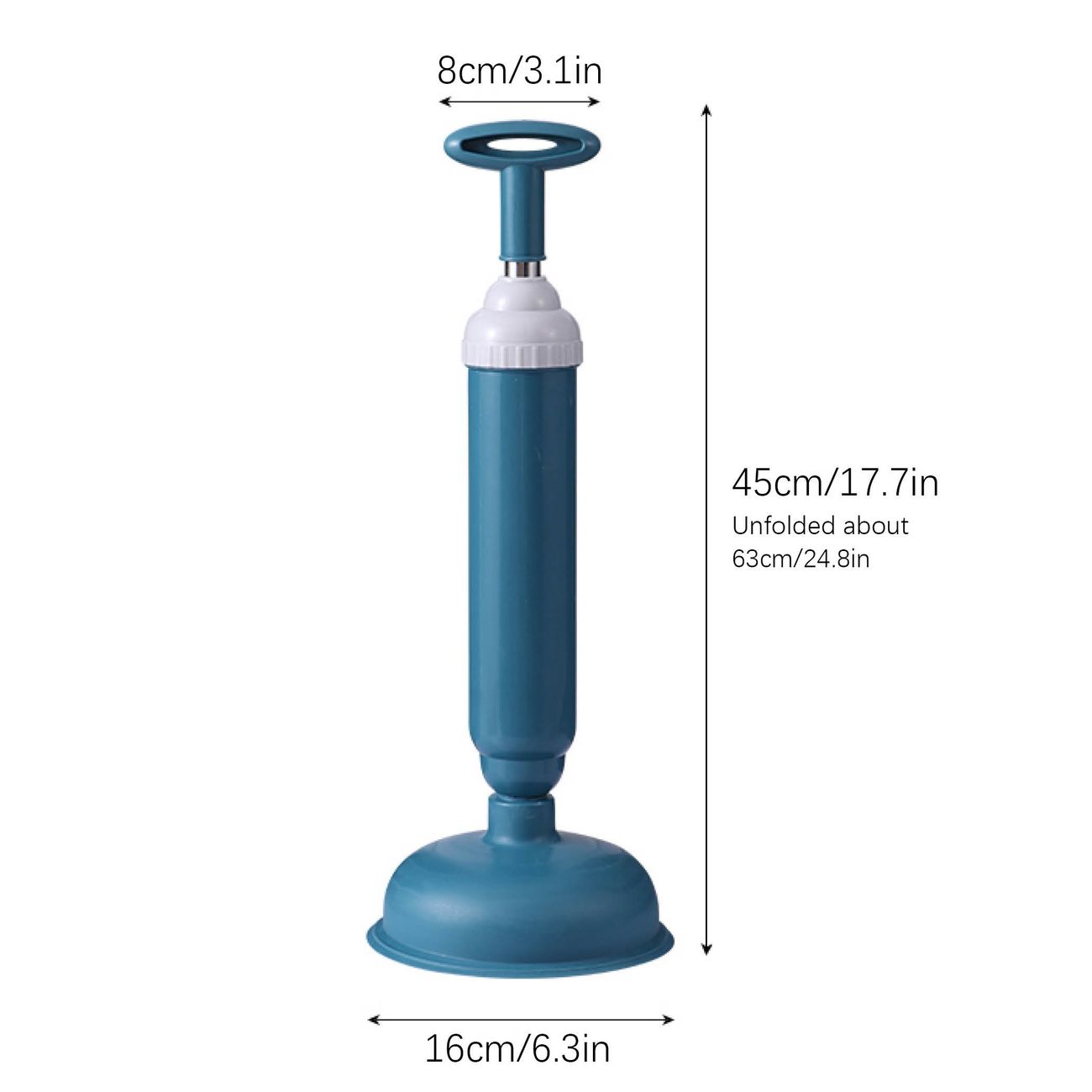 1pc Toilet Plunger High Pressure Pump Anti Clogging Toilet Cleaner For  Bathroom Kitchen Sink Drain Shower Tub Cleaning - Home & Kitchen - Temu