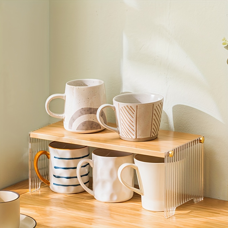 ALLCENER Soporte para tazas, árbol de taza de encimera, tazas de café y  estante de almacenamiento para tazas de té, accesorio de barra de café y
