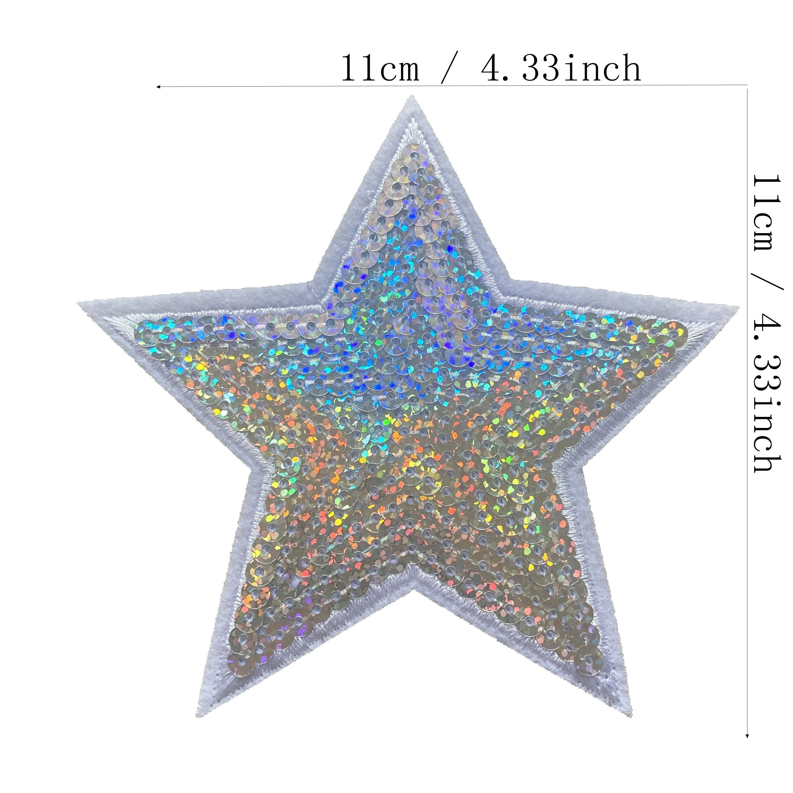 Prism Shooting Star Sequin Applique/Patch - Multi Colors - Trims