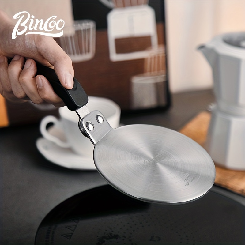 Upgrade Your Coffee Brewing With Bincoo's Heat Conduction Plate Moka Pot! -  Temu