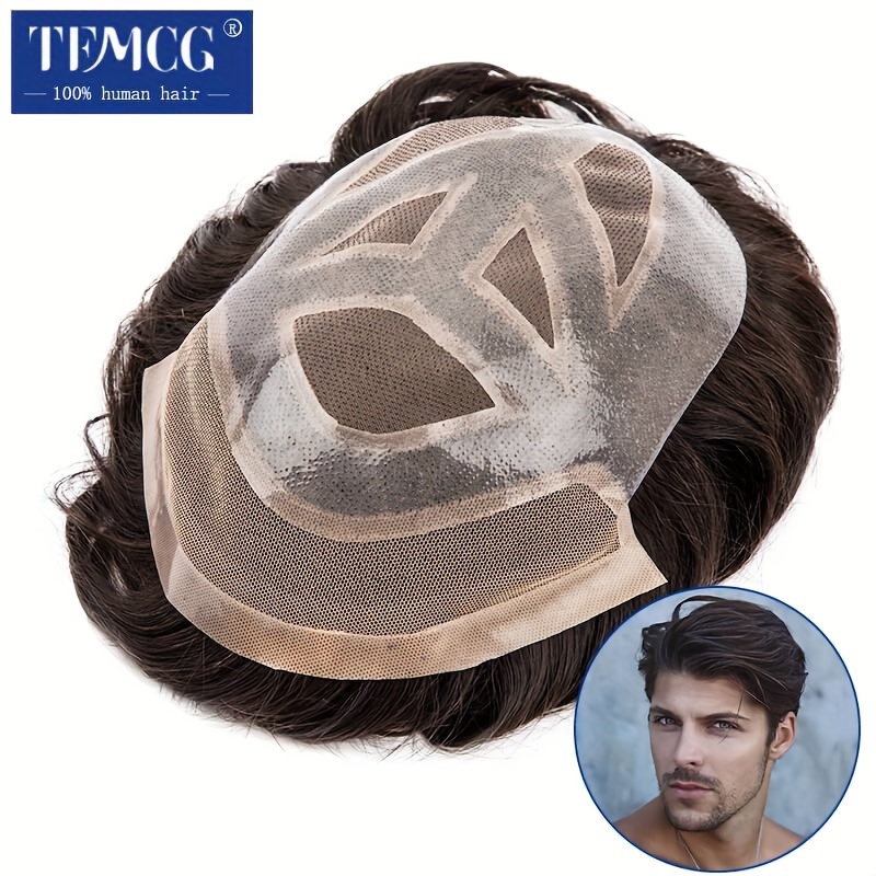 Mono Pu Lace Front Breathable Male Hair Prosthesis 100 Temu