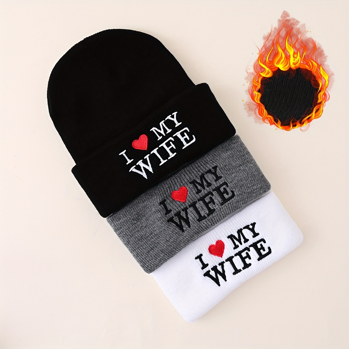 1 Pezzo Cappello Di San Valentino 'i Love My Girlfriend' Beanie A Maglia  Con Ricamo, Street Hip-hop Skul Cap, Cappello Da Coppia, Moda Casual,  Indossabile Quotidianamente