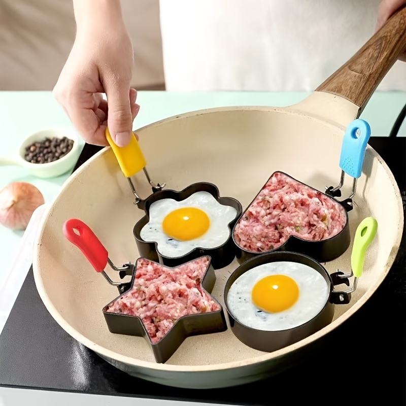 1pc Random Color Round Silicone Fried Egg Mold