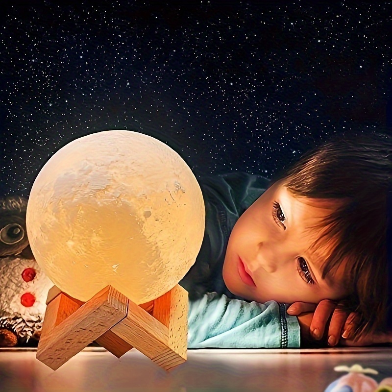 Lampada Luna, 16 Colori 3d Stampati Luna Luci Luna Bambini Luce
