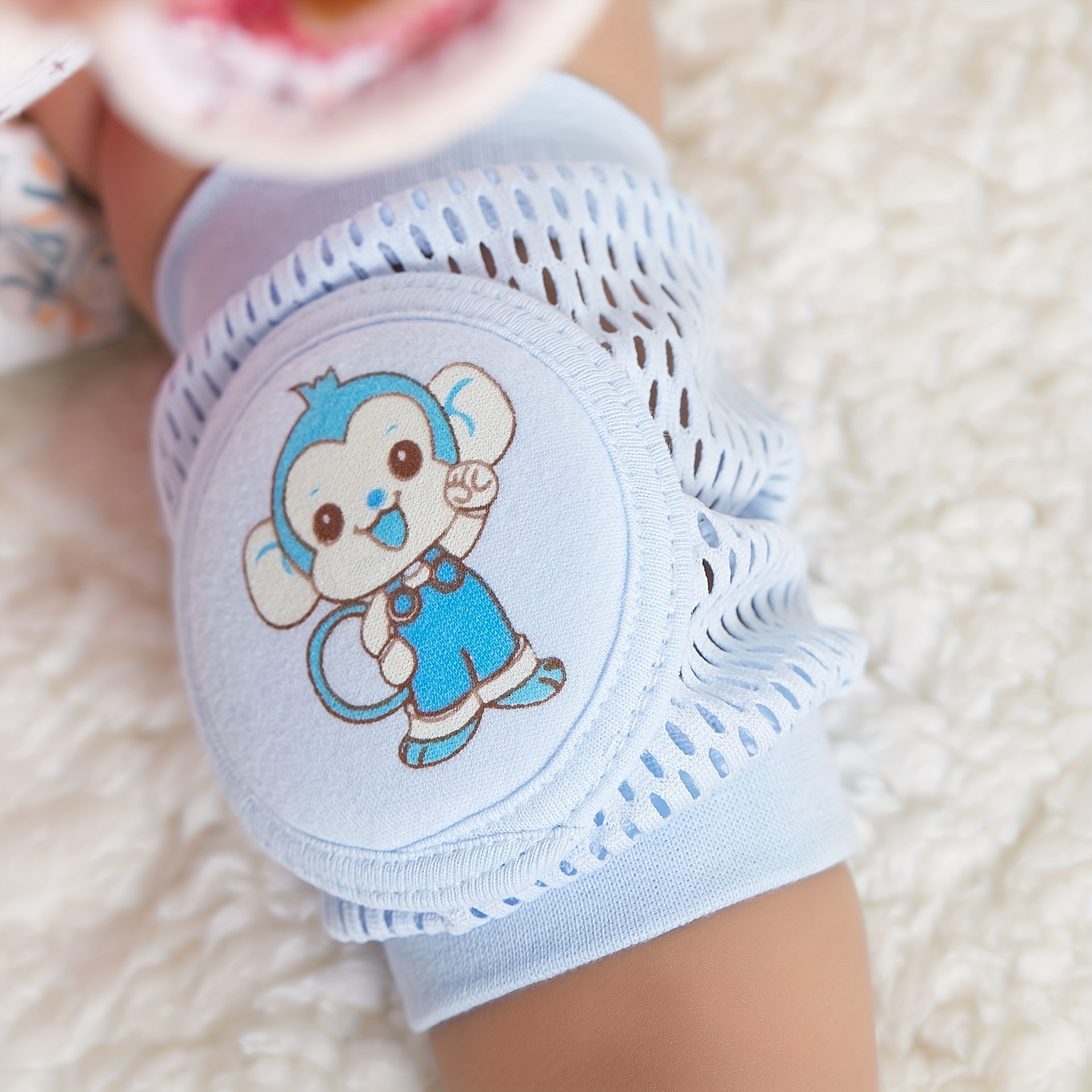 Breathable Mesh Knee Pads for Baby Crawling