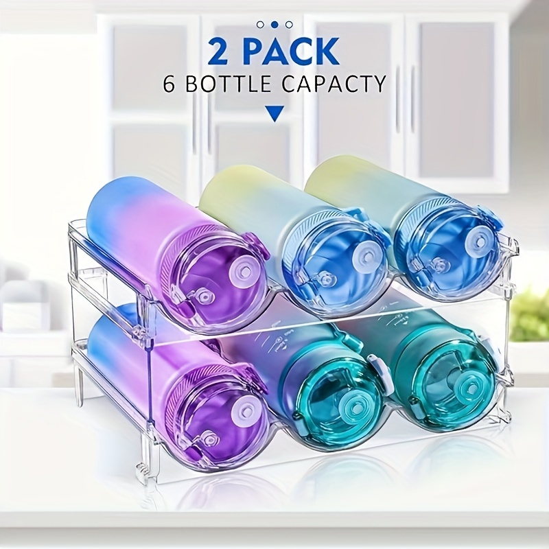 Stackable water cheap bottle storage rack