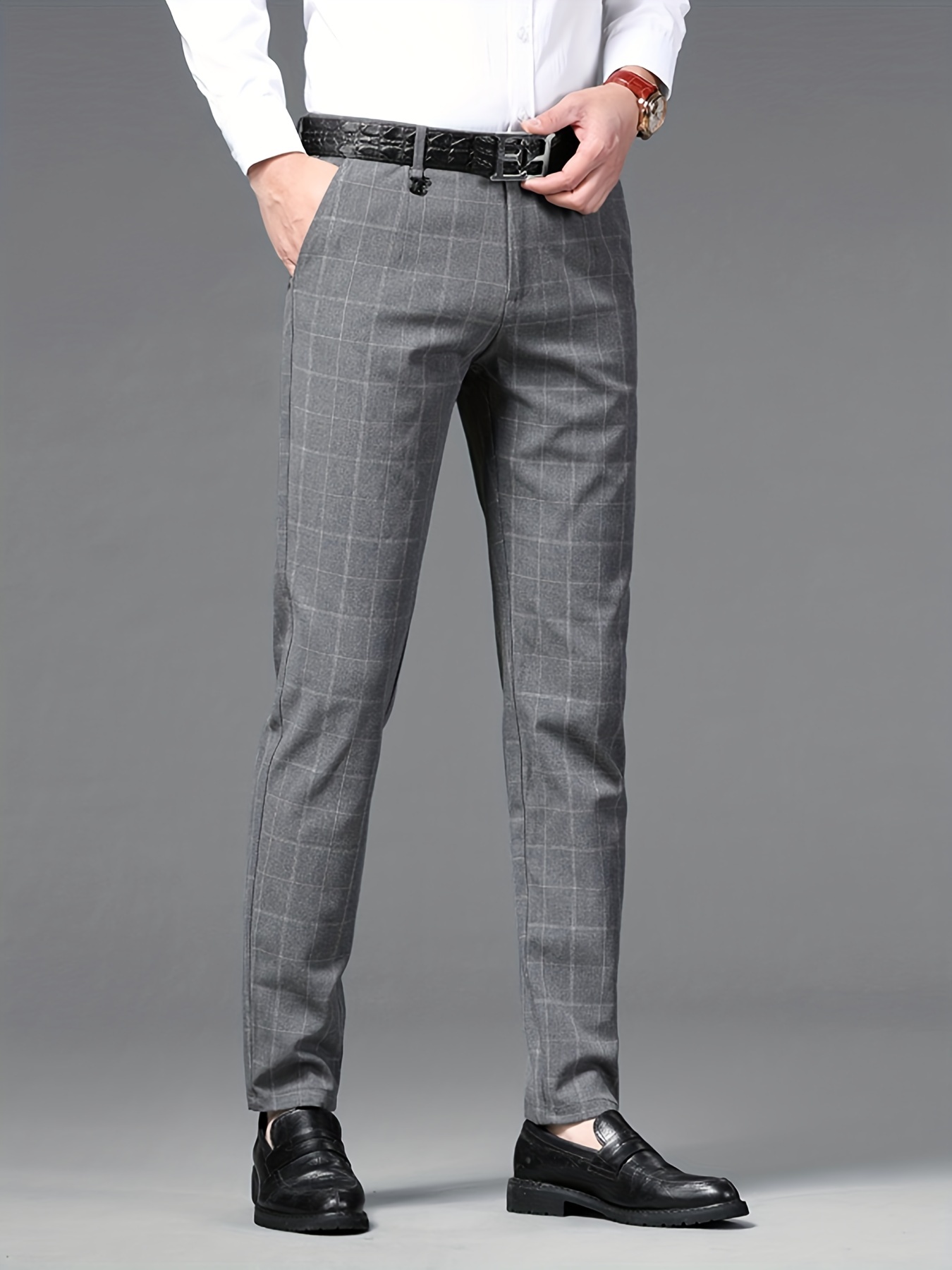 Grey Mens Dress Pants and Slacks