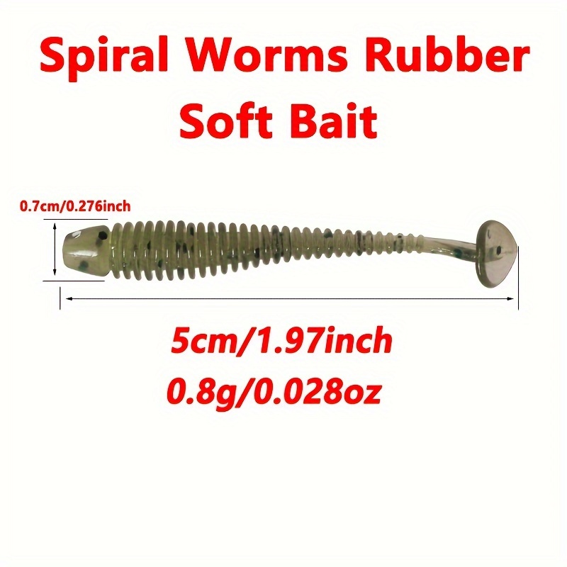 Fishing Worms Soft Bait Rubber Artificial Bait Paddle Tail - Temu