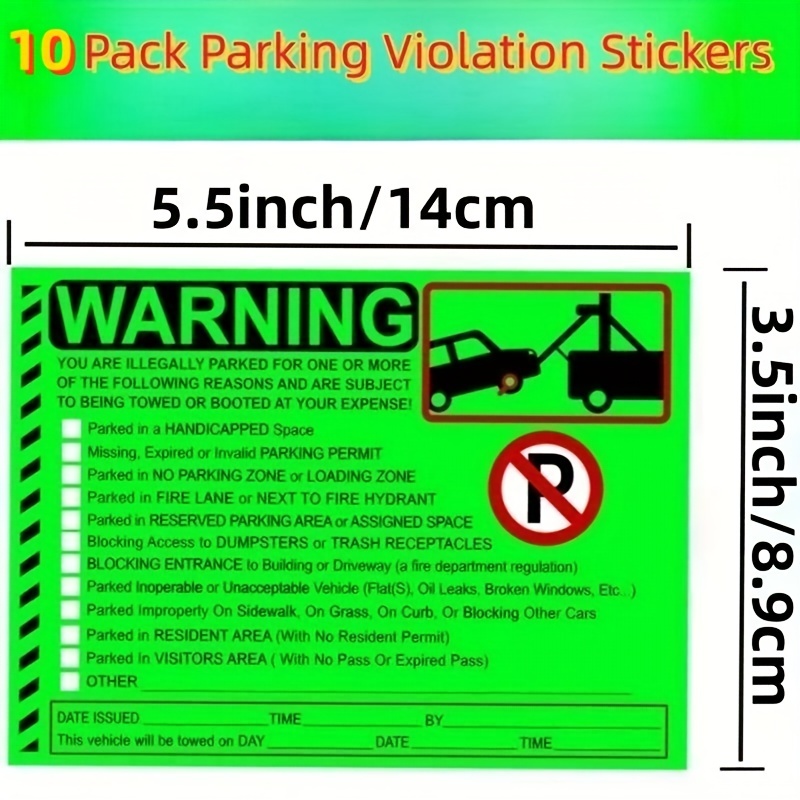Parking disc sticker film sticker label self adhesive variant B