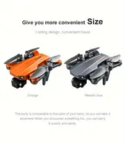 rg106 three axis self stabilizing gimbal with two batteries professional aerial drone 1080p dual camera gps positioning auto return optical flow positioning brushless motor hd image transmission foldable quadcopter with storage backpack beautiful color box christmas thanksgiving halloween gift details 2