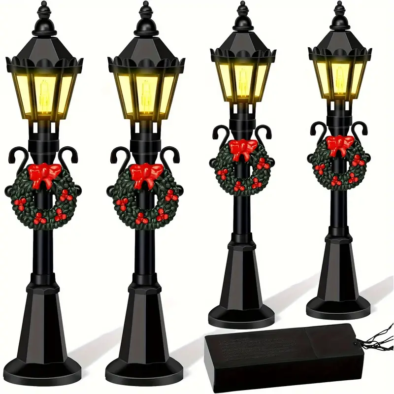 Christmas Mini Street Light Models Mini Street Lamp - Temu