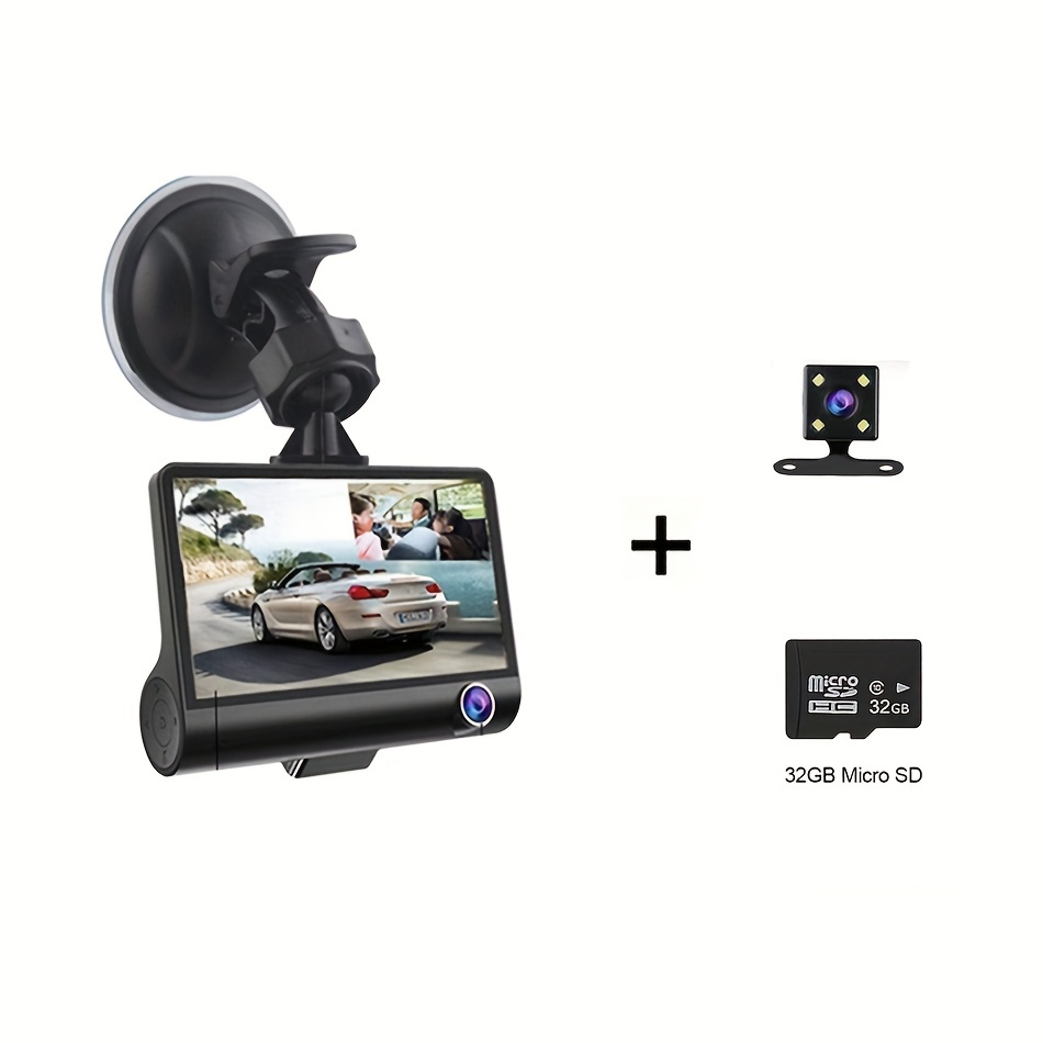 Car Dash Cam, 3 Inch 1080P DVR, Motion Detections, Night Vision