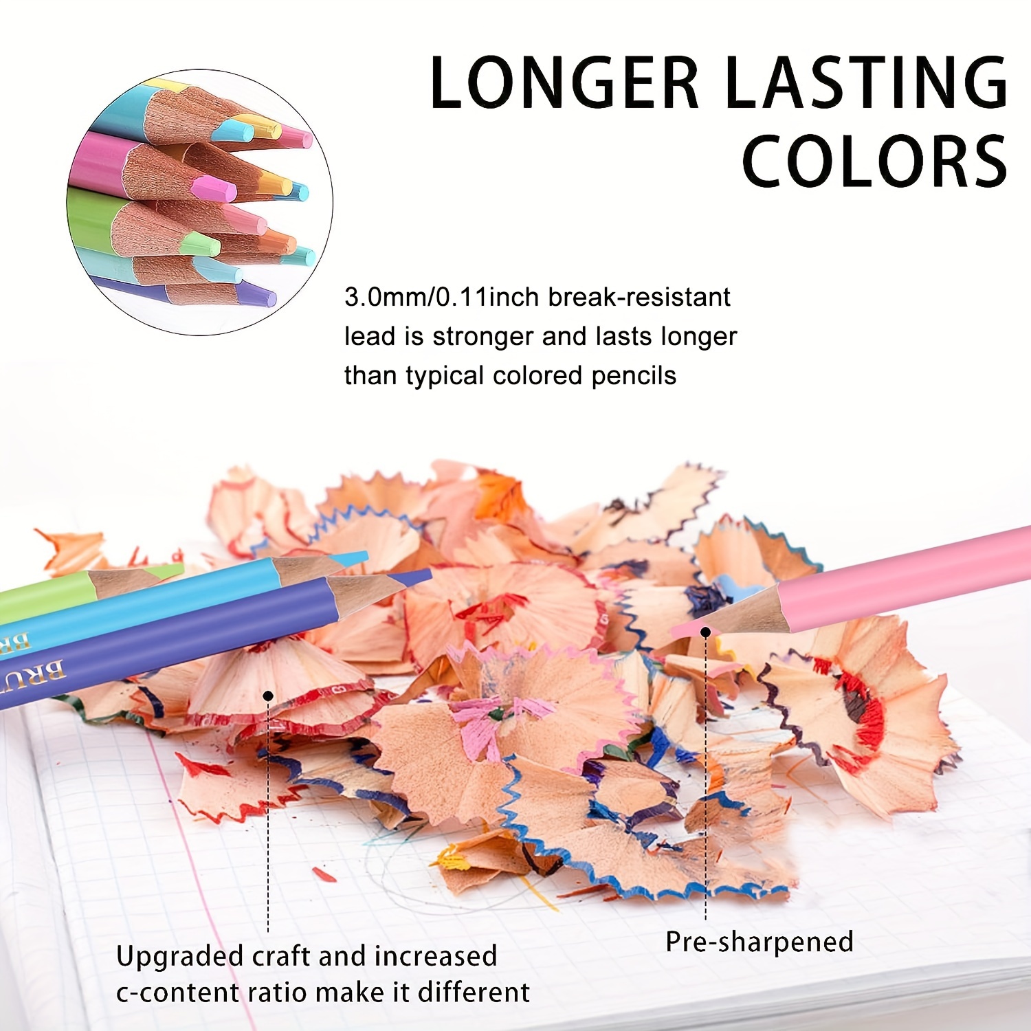 Ccfoud 200 Colored Pencils, Coloring Pencils Zipper-Case Set, Professional  Soft Core Oil Color Pencils for Artists and… - Colored Pencils.net