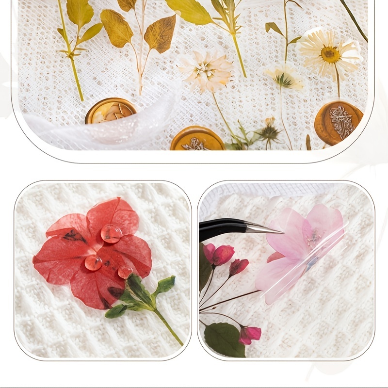 Pressed Flower Themed Stickers Set Adesivi In Resina Fiori - Temu Italy
