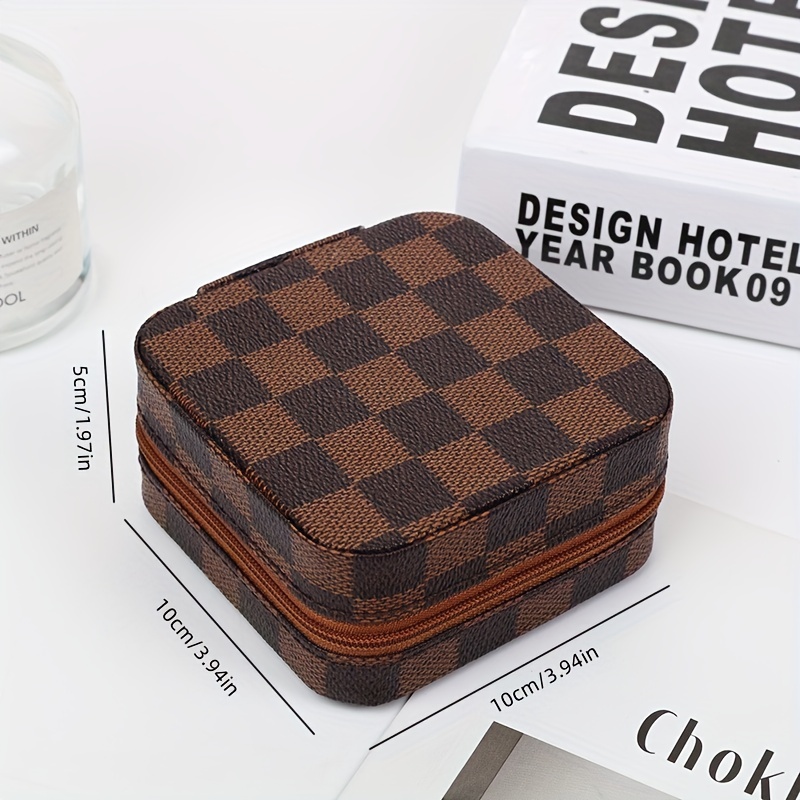 Checkered Travel Jewelry Boxes