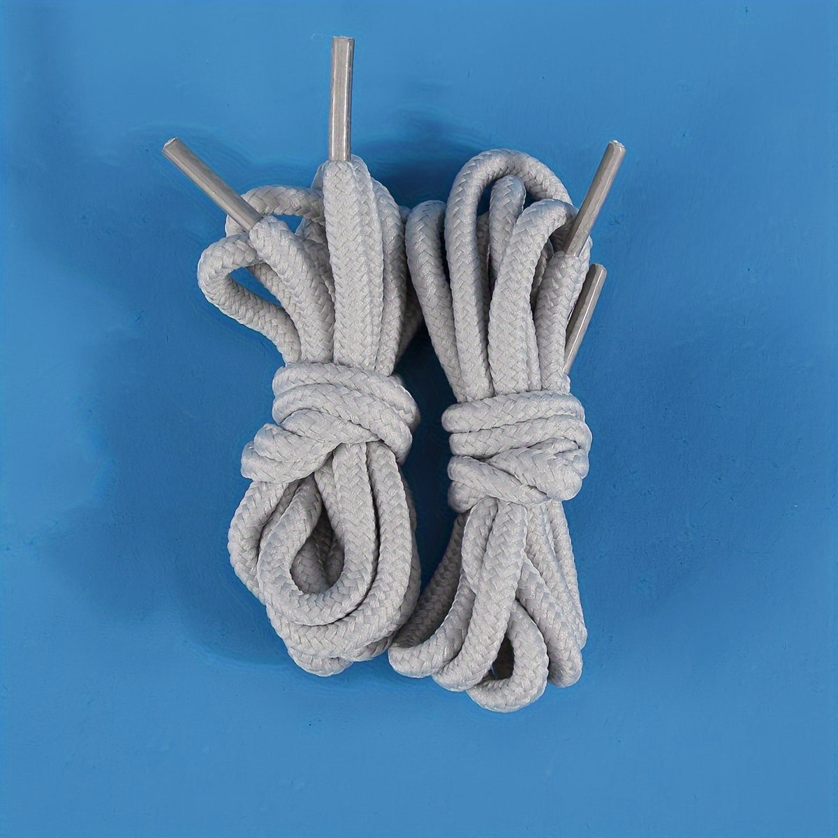 A Pair Of Thick Round Shoelaces Suitable For Boots Hiking Shoes High