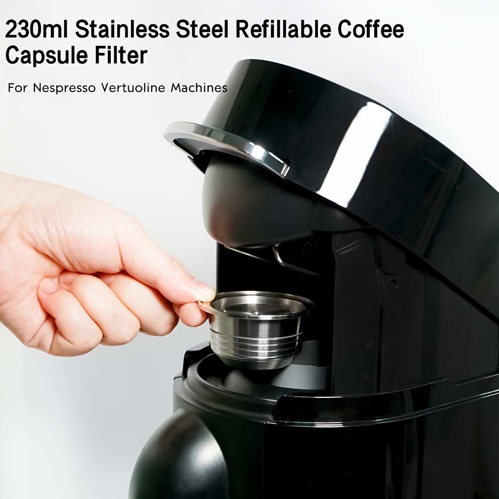 Stainless Steel Refillable Coffee Capsule Filter Nespresso - Temu