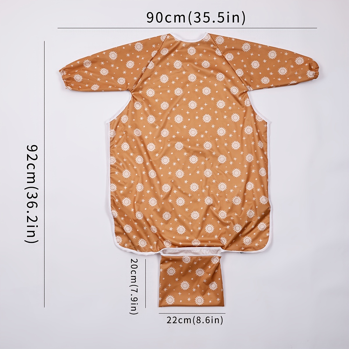 Feeding Apron Waterproof Toddler Feeding Bibs Baby Kids Long Sleeve Weaning