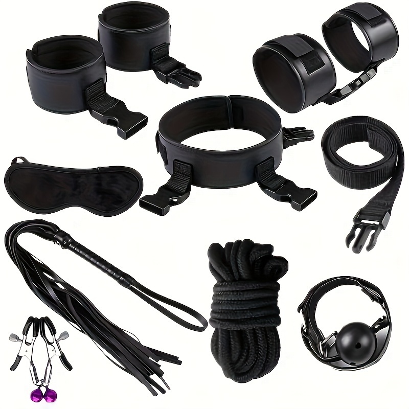 8pcs Conjunto Bondage Bdsm Juegos Eróticos Cama Esposas - Temu Mexico