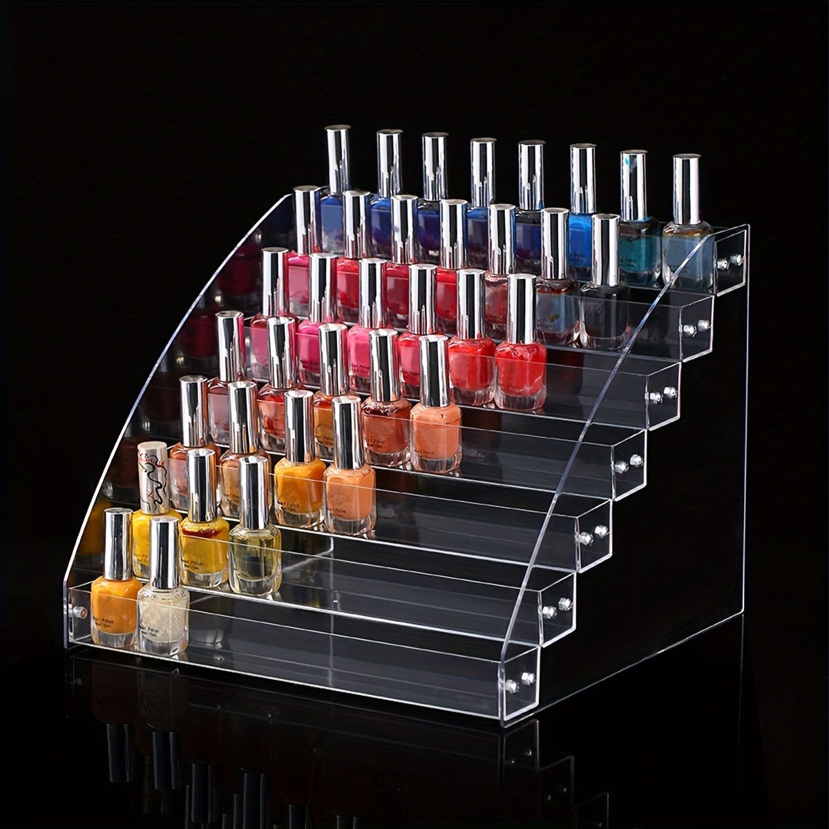 Caja de almacenamiento de esmalte de uñas, organizador multicapa