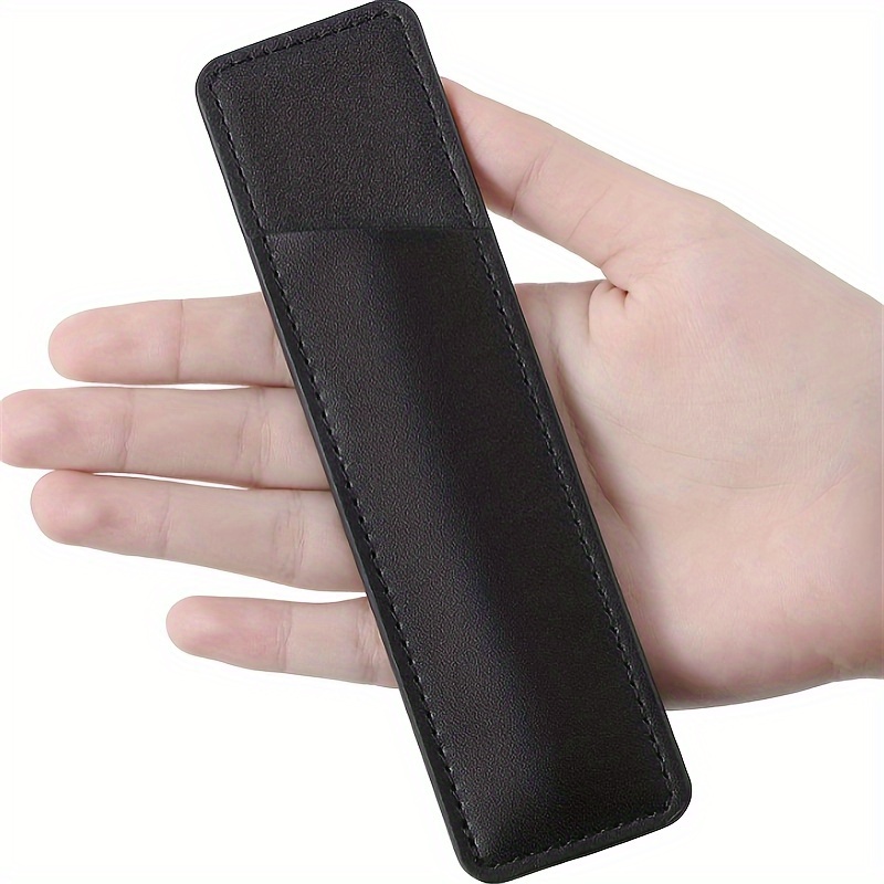 2pcs Leather Magnetic Pen Holder for Refrigerator PU Leather Pen