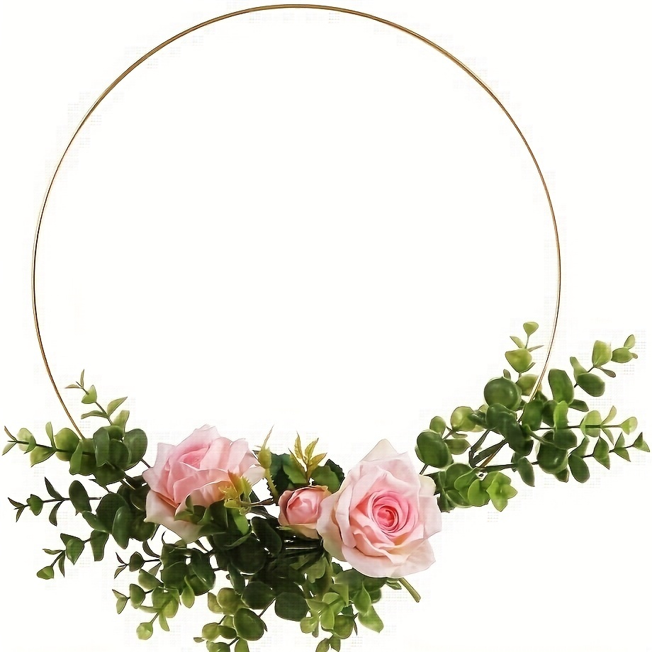  30 Pieces Metal Crafts Hoops Wreath Macrame Gold Floral Hoop  Floral Rings Metal Circle for DIY Wedding Wreath, Dream Catcher, Wall  Hanging Craft Macrame Decoration, 3 Sizes (5.91/7.87/9.84 Inch) : Arts