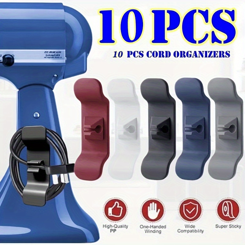 10Pcs Winder Cable Cord Holder for Kitchen Appliances Cord Organizer Cord  Wrap