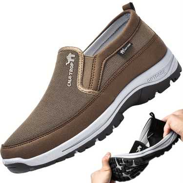 mens slip on sneakers loafers athletic shoes comfortable and breathable walking shoes
