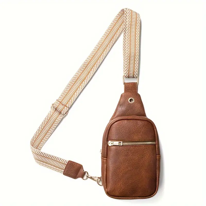 Retro Design Avenue Sling Bag Mens Backpack Male Chest Pack Bolsa
