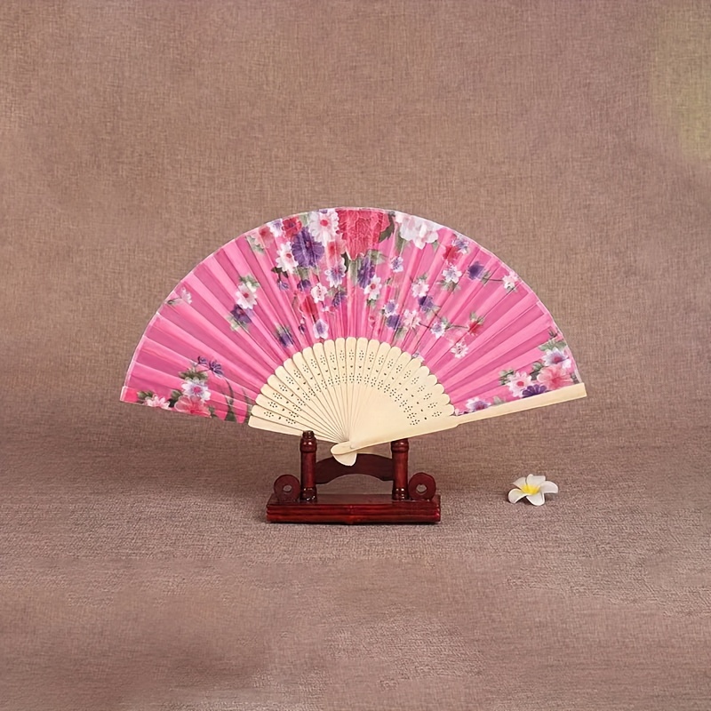 Chinese Style Fan Folding Women's Ancient Style Classic Dance Student Foldin...