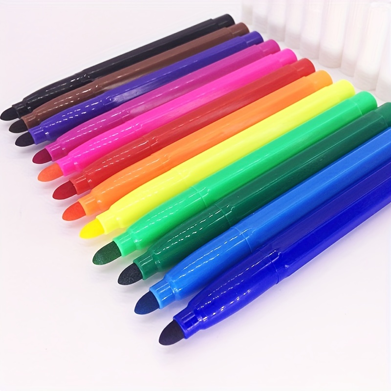 Xmmswdla Magical Water Painting Pens for Kids,24 Colors Magic Drawing Pen Bundle, Kiddies Create Magic Pen Floating Ink Drawings Set with Spoon and
