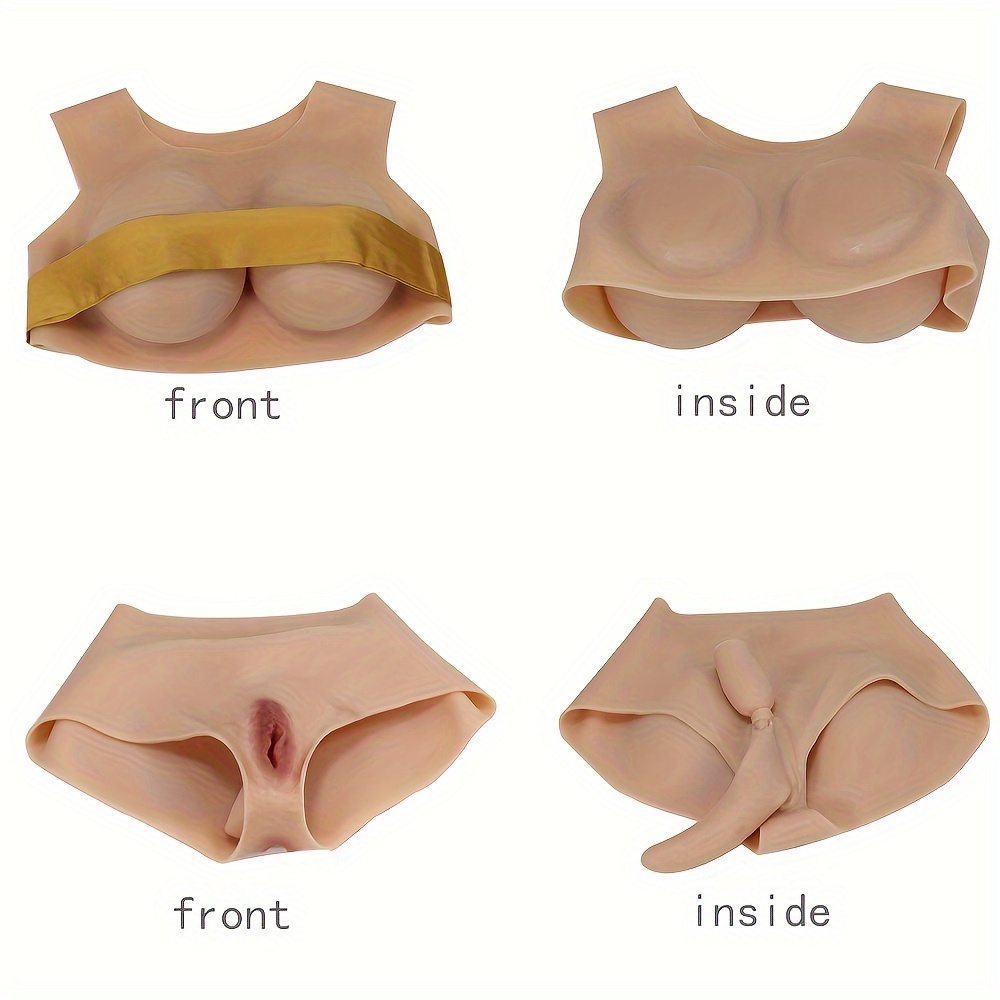 Silicone Breast Vagina Pants Set Combination Male - Temu Austria