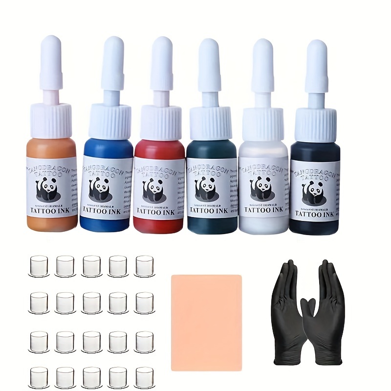 Tattoo Ink Set Professional Tattoo Pigment Set Long Lasting - Temu