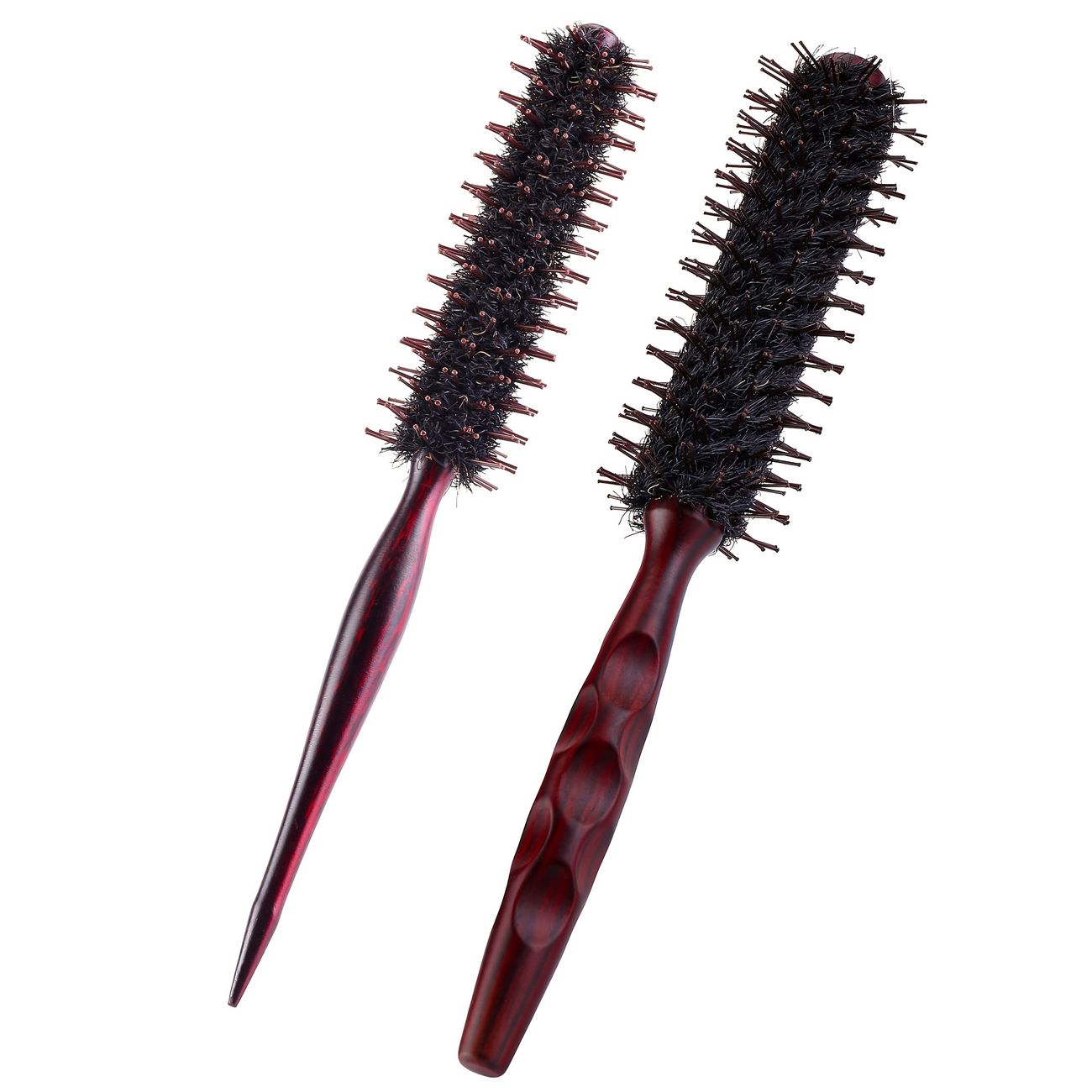 Small Round Brush For Blow Drying Roller Hair Brush Round Curly Hair Comb  Anti Static Bristle Inverted Hair Pointed Tail Comb - Beauty & Personal  Care - Temu