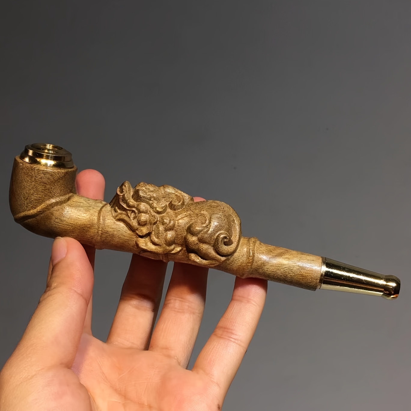 Antique Chinese Smoking Pipes, Antique Brass Smoking Pipes