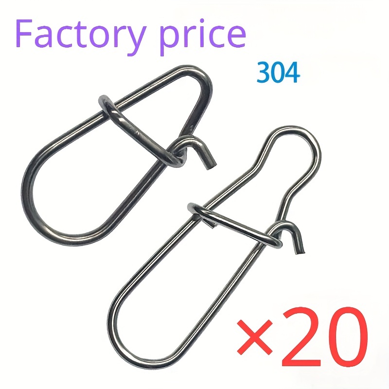 High Strength Lure 304 Stainless Steel Clips Fishing Accessories