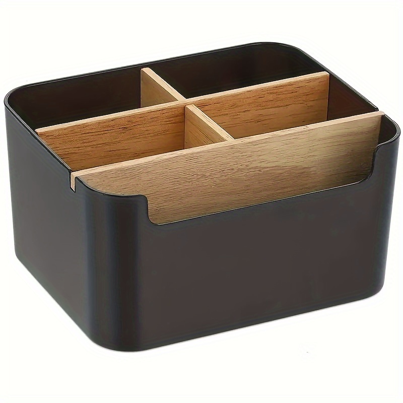 Pen Holder ( 2 compartments), Bamboo Pensil Box