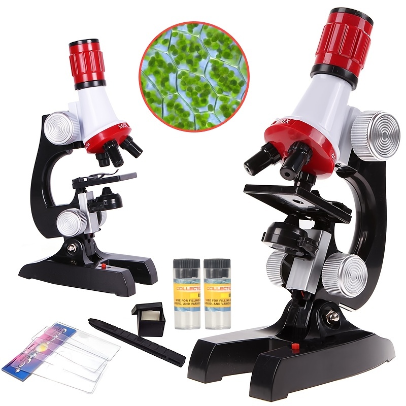 Kit Microscopio Bambini Laboratorio Scientifico Led 100 - Temu Italy