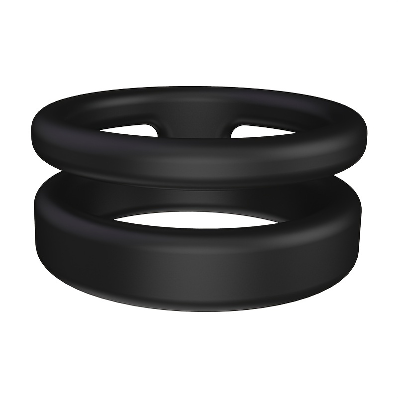 Silicone Dual Lock Cock Ring European Style Prolong Erection - LivingSocial