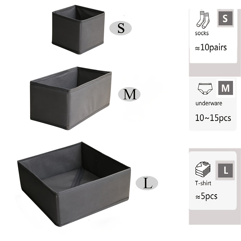 A Multi-compartment Storage Box Pp Socks And Underwear Storage Box, Multi  Compartment Storage Box
